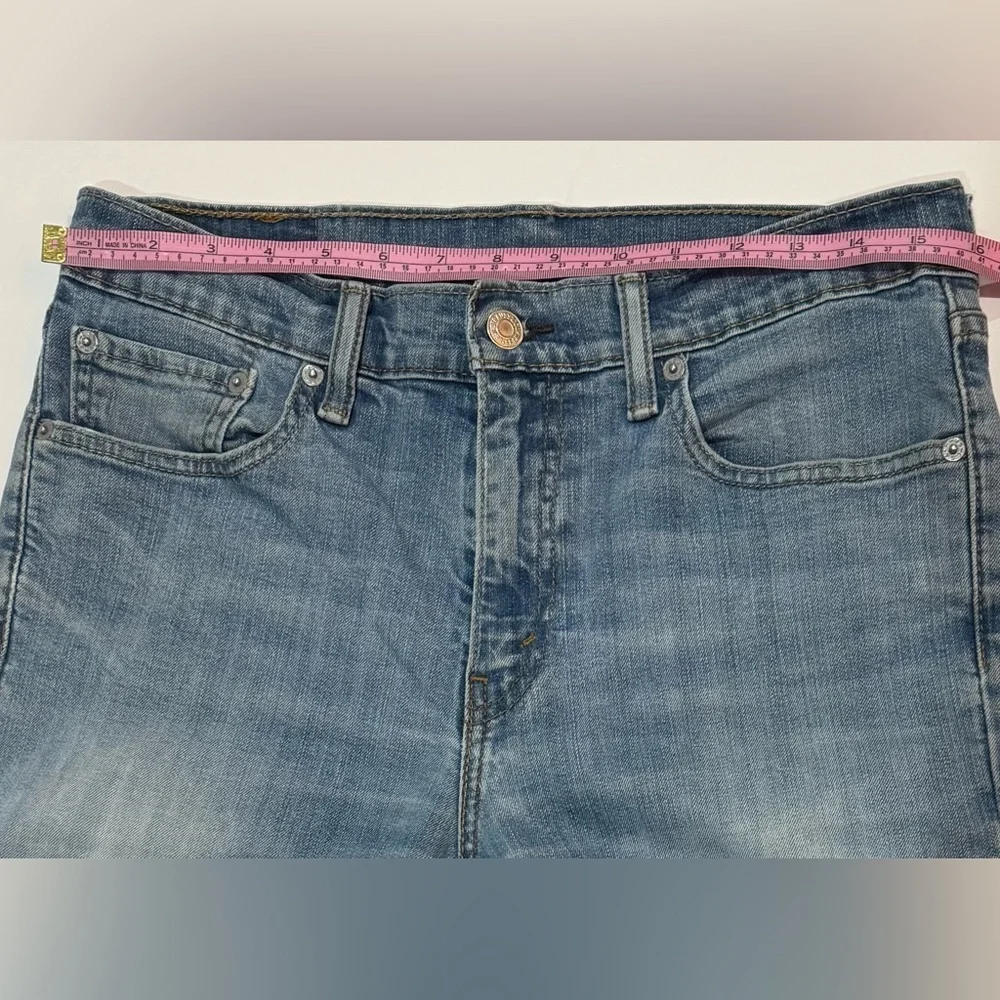 Levi’s 511 Jeans Mens 32x30 Slim Fit Light Wash Denim Faded Distressed